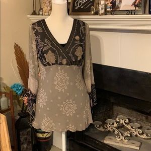 New York City Design Silk Tunic (B22)